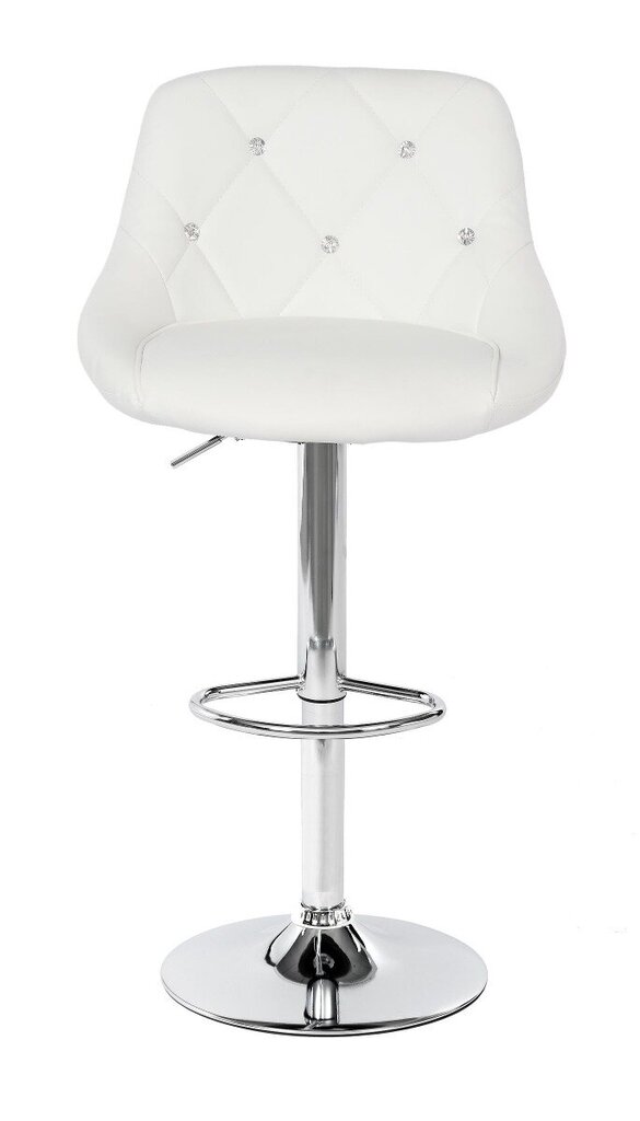 Bāra krēsls Omega-G, balts цена и информация | Virtuves un ēdamistabas krēsli | 220.lv