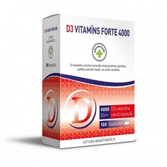 Akcentum Vitamīns D3 Forte 4000 IU kaps. N100 цена и информация | Витамины, пищевые добавки, препараты для хорошего самочувствия | 220.lv