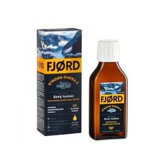 Uztura bagātinātājs Zivju eļļa Fjord Strong Omega-3, 100ml цена и информация | Витамины, пищевые добавки, препараты для хорошего самочувствия | 220.lv