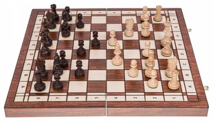 Galda spēle koka šahs, 41 x 41 cm цена и информация | Настольные игры, головоломки | 220.lv