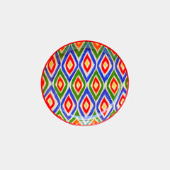 Ляган (узбекская тарелка), Rishtan, 38 см разноцветный цена и информация | Посуда, тарелки, обеденные сервизы | 220.lv
