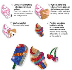 Набор для изготовления наклеек Мороженое цена и информация | Аппликации, декорации, наклейки | 220.lv