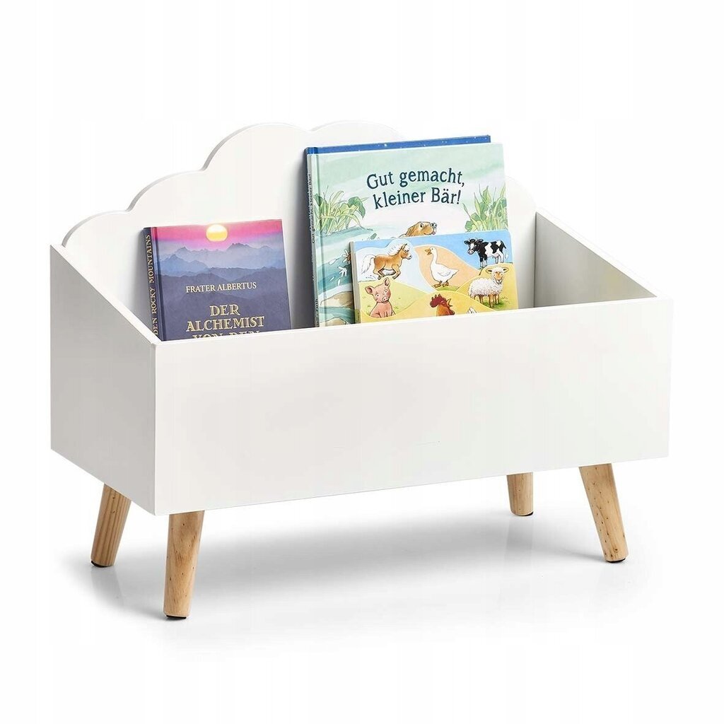 Kaste rotaļlietu un grāmatu glabāšanai Zeller Cloud, balta cena un informācija | Plaukti bērnu istabai | 220.lv