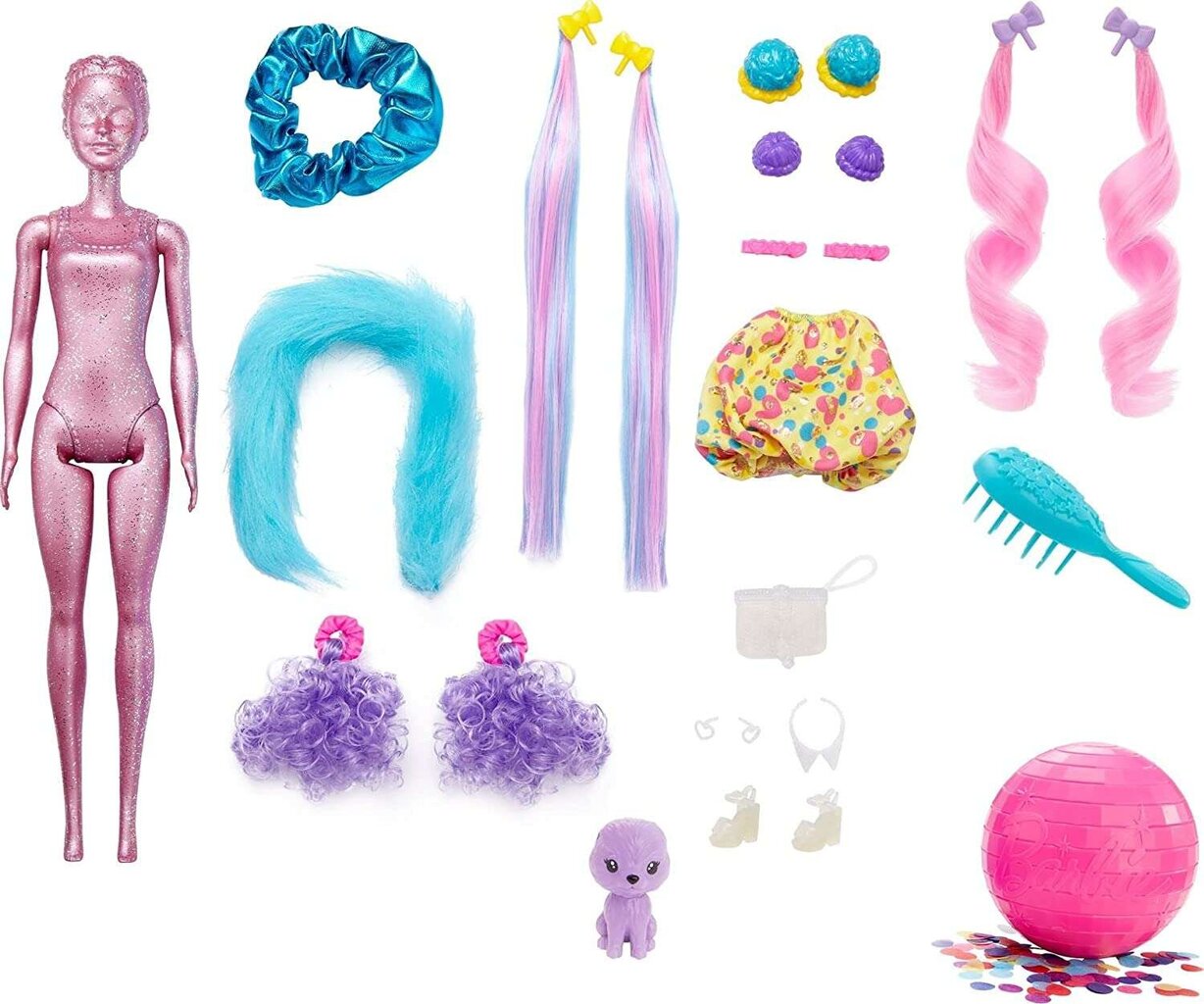 Lelles pārsteigums Barbie Color Reveal un 25 aksesuāri цена и информация | Rotaļlietas meitenēm | 220.lv