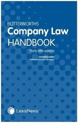 Butterworths Company Law Handbook 35th edition cena un informācija | Ekonomikas grāmatas | 220.lv