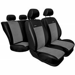 Sēdekļu pārvalku komplekts, Premium, melns ar pelēku cena un informācija | Auto sēdekļu pārvalki | 220.lv