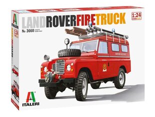 Сборная пластиковая модель Land Rover Fire Truck 3660 ITALERI Auto 1:24  цена и информация | Конструкторы и кубики | 220.lv