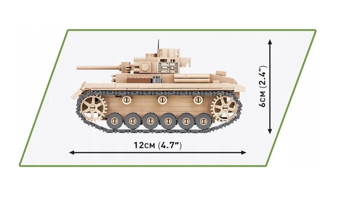 Konstruktors Panzer III Ausf. J cena un informācija | Konstruktori | 220.lv