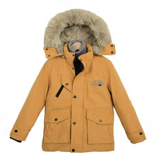 Зимняя куртка-парка для мальчика, желтая цена и информация | Куртки для мальчиков | 220.lv