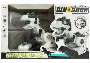 Tālvadības pults vadāms dinozaurs - T-Rex, balts cena un informācija | Rotaļlietas zēniem | 220.lv