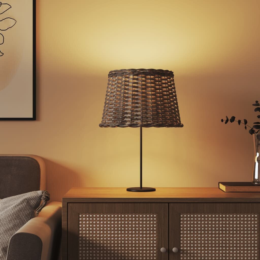 Lampas abažūrs vidaXL, 40x26 cm, brūns цена и информация | Galda lampas | 220.lv