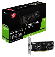 MSI GeForce GTX 1630 LP OC цена и информация | Видеокарты (GPU) | 220.lv