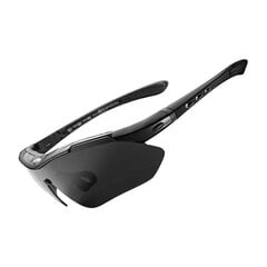 Riteņbraukšanas brilles Rockbros 10003, melnas cena un informācija | Sporta brilles | 220.lv