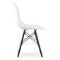 2 krēslu komplekts Osaka, balts/melns cena un informācija | Virtuves un ēdamistabas krēsli | 220.lv