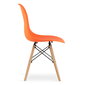 2 krēslu komplekts Osaka, oranžs/brūns cena un informācija | Virtuves un ēdamistabas krēsli | 220.lv