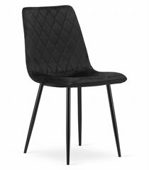 2 krēslu komplekts Turin, melns цена и информация | Стулья для кухни и столовой | 220.lv