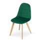 3 krēslu komplekts Bora, zaļš cena un informācija | Virtuves un ēdamistabas krēsli | 220.lv