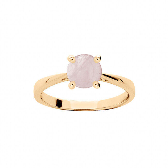 Smalki apzeltīts gredzens ar rozā zeltu sievietēm Troli PO/SR09587I цена и информация | Gredzeni | 220.lv