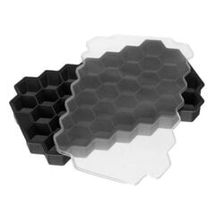 Силиконовая форма для кубиков льда Ruhhy 21198, черная цена и информация | Кухонные принадлежности | 220.lv