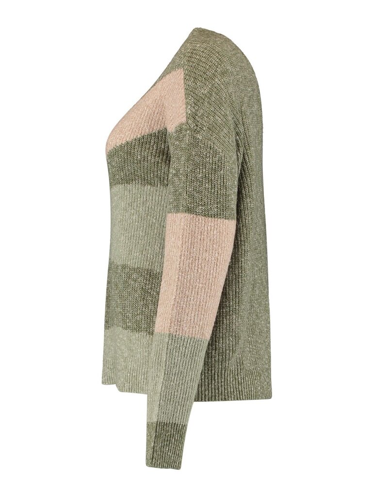 Džemperis sievietēm Zabaione Remi DZ*01, zaļā/bēšā krāsā cena un informācija | Sieviešu džemperi | 220.lv
