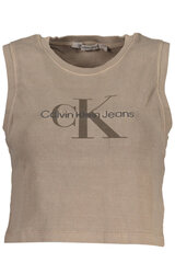 Футболка женская Calvin Klein, коричневые цена и информация | Женские футболки | 220.lv