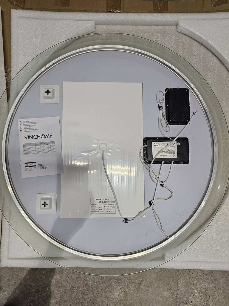 LED spogulis Navarre WiFi, 90 cm cena un informācija | Vannas istabas spoguļi | 220.lv
