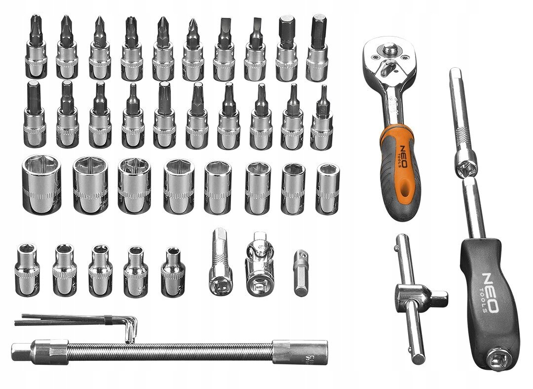 Instrumentu komplekts Neo Tools, 46 gab + jostas soma цена и информация | Rokas instrumenti | 220.lv