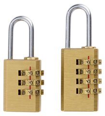 Piekaramās atslēgas ar kodu, 2 gab cena un informācija | Durvju slēdzenes | 220.lv