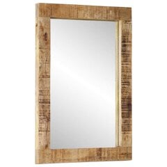 Spogulis vidaXL, 70x50 cm, brūns cena un informācija | Spoguļi | 220.lv