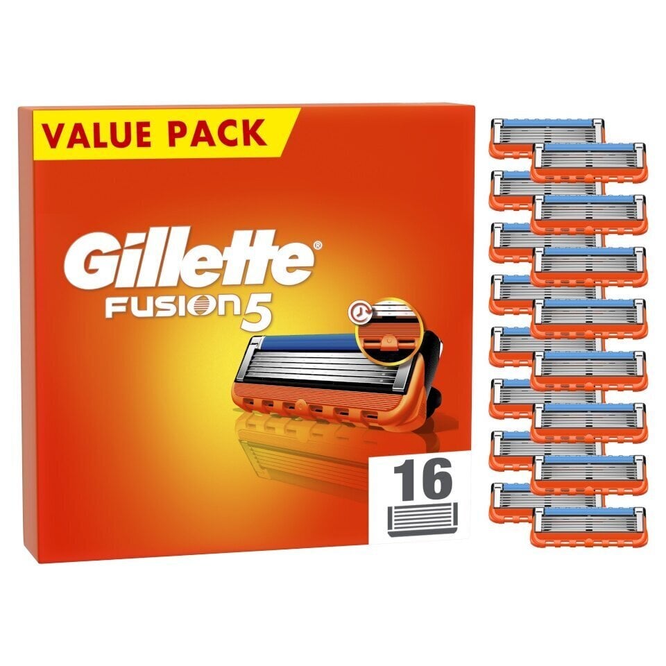 Skuvekļa asmeņi vīriešiem Gillette Fusion5, 16 gab. cena un informācija | Skūšanās piederumi, kosmētika | 220.lv