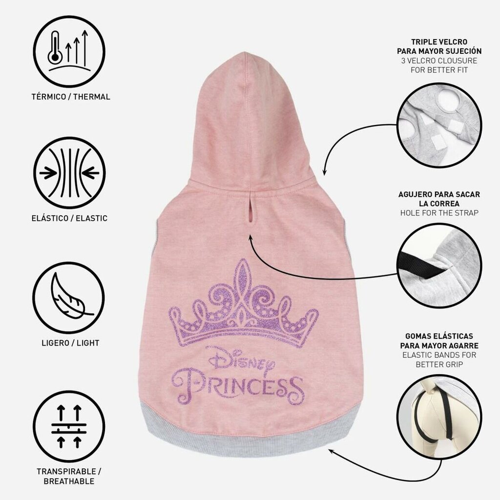 Krekls suņiem Princesses Disney, rozā, XS цена и информация | Apģērbi suņiem | 220.lv