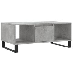 Kafijas galdiņš vidaXL, betona pelēks cena un informācija | Žurnālgaldiņi | 220.lv