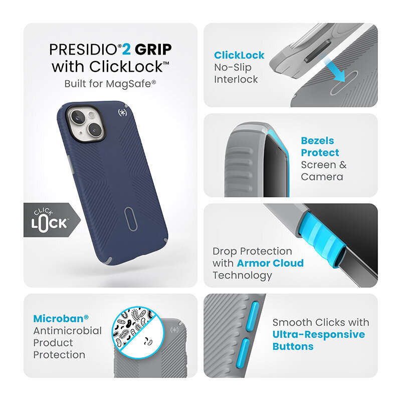 Speck Presidio2 Grip ClickLock 150439-3206 cena un informācija | Telefonu vāciņi, maciņi | 220.lv