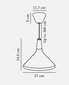 Nordlux piekaramais gaismeklis Nori 2120813003 cena un informācija | Piekaramās lampas | 220.lv