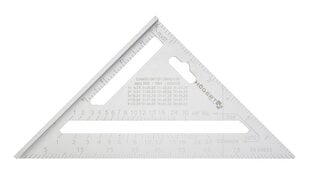 Уголок алюминиевый треугольник 185мм, HT4M216, Hogert цена и информация | Механические инструменты | 220.lv