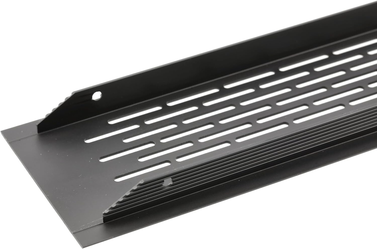 Ventilācijas grils melns, 480 x 80 mm, GTV cena un informācija | Ventilatori vannas istabai | 220.lv