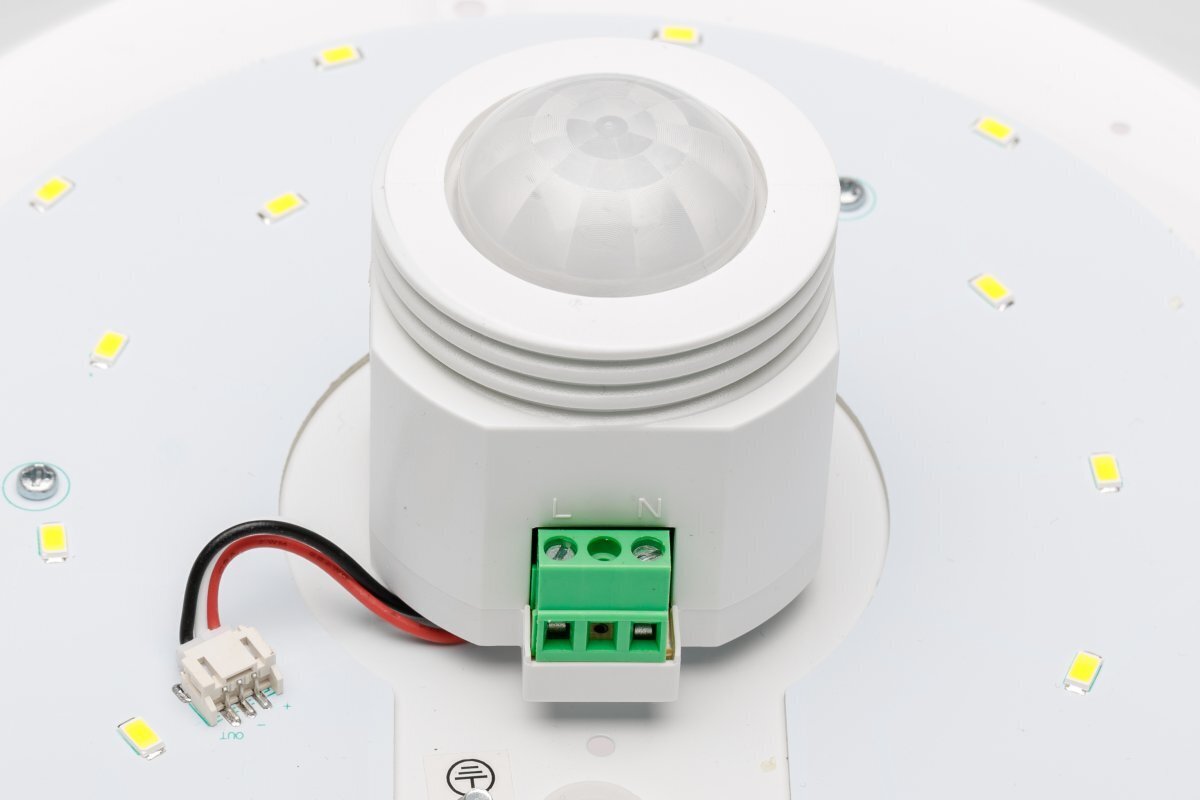LED griestu lampa ITALIA ar kustības sensoru, 12W, 900lm, 4000K, IP20. цена и информация | Griestu lampas | 220.lv