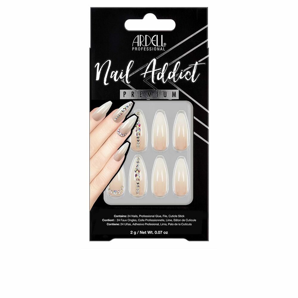 Mākslīgie nagi Ardell Nail Addict Nude Light Crystal, 24 gab. cena un informācija | Nagu kopšanas piederumi | 220.lv