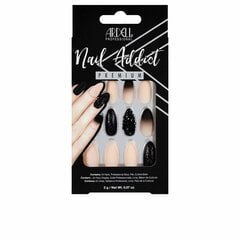 Mākslīgie nagi Ardell Nail Addict Black Stud & Pink Ombre, 24 gab. cena un informācija | Nagu kopšanas piederumi | 220.lv