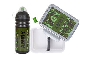 Army pārtikas kaste un pudele, 2 daļas cena un informācija | Trauki pārtikas uzglabāšanai | 220.lv