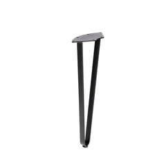Metāla galda kāja Metal Tale, melna цена и информация | Ножки для мебели | 220.lv