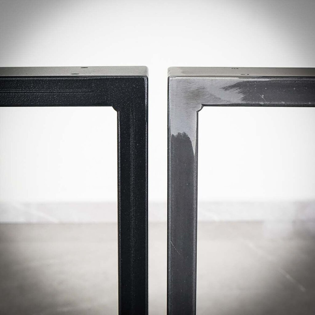 Metāla galda kāja Metal Tale, melna цена и информация | Mēbeļu kājas | 220.lv
