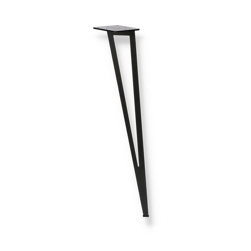 Metāla galda kāja Metal Tale, melna cena un informācija | Mēbeļu kājas | 220.lv