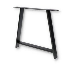 Metāla galda kāja Metal Tale, melna цена и информация | Ножки для мебели | 220.lv