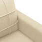 Trīsvietīgs dīvāns vidaXL, 180 cm, krēmkrāsas цена и информация | Dīvāni | 220.lv