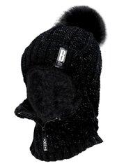 Шапка женская зимняя S112, черная цена и информация | Женские шапки | 220.lv