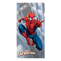 Bērnu dvielis Spiderman City, 137 x 70 cm cena un informācija | Dvieļi | 220.lv