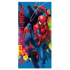Bērnu dvielis Spider-man, 137 x 70 cm cena un informācija | Dvieļi | 220.lv