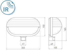 GTV sienas lampa OS-KACROO-00 цена и информация | Настенные светильники | 220.lv