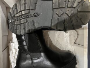 Prece ar bojājumu. Tom Tailor sieviešu apavi, melni, 37 cena un informācija | Preces ar bojājumiem | 220.lv